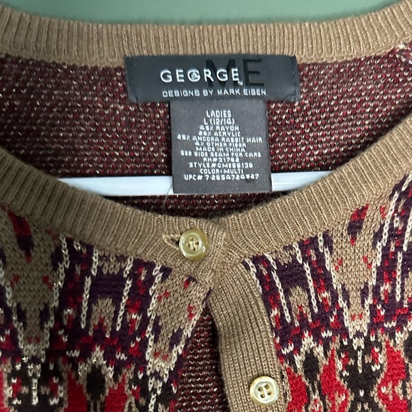 George Me designs by Mark Eisen Cardigan SIZE: LARGE - Picture 5 of 7